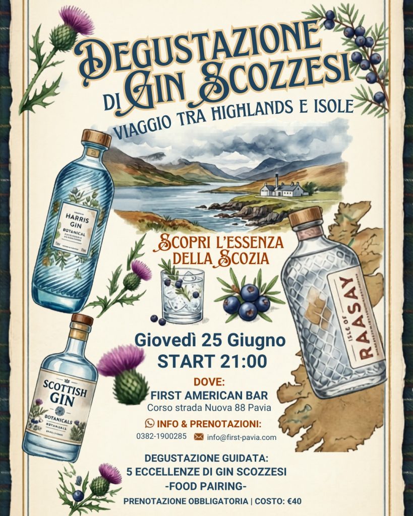 Degustazione Gin Scozzesi